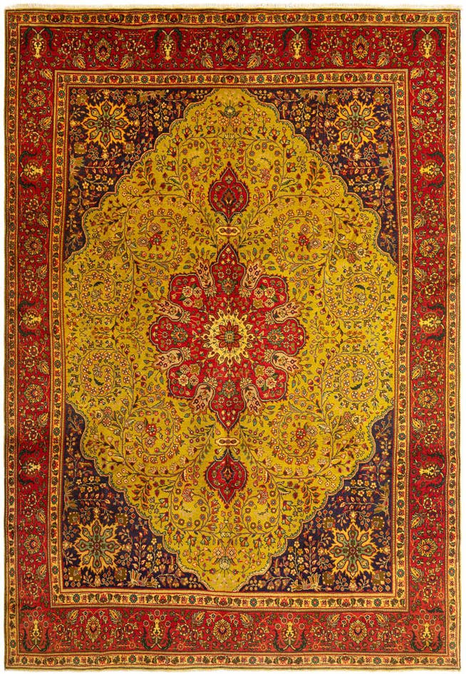 Detail image of 9' 4 x 13' 4 Tabriz Wool Rug