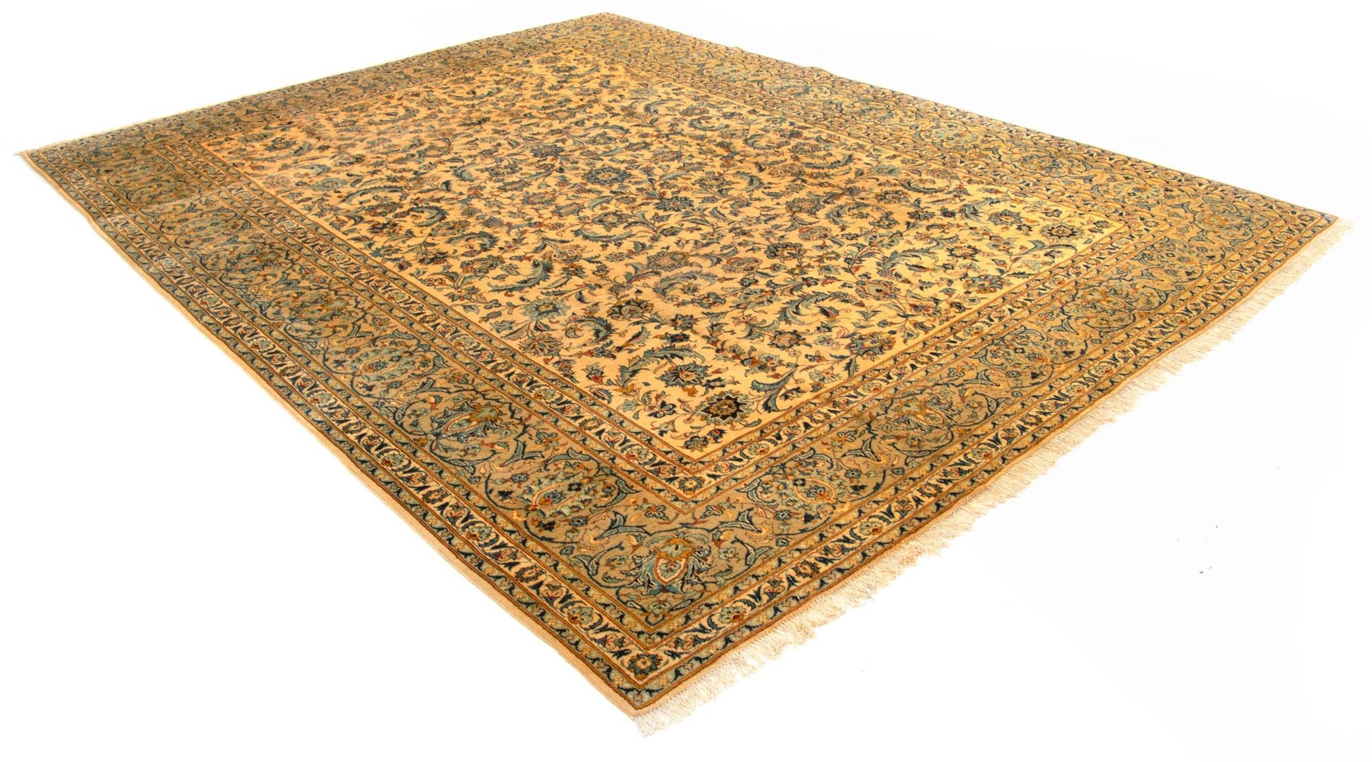 9' 11 x 13' 1 Hand Knotted Tabriz Persian Wool Rug