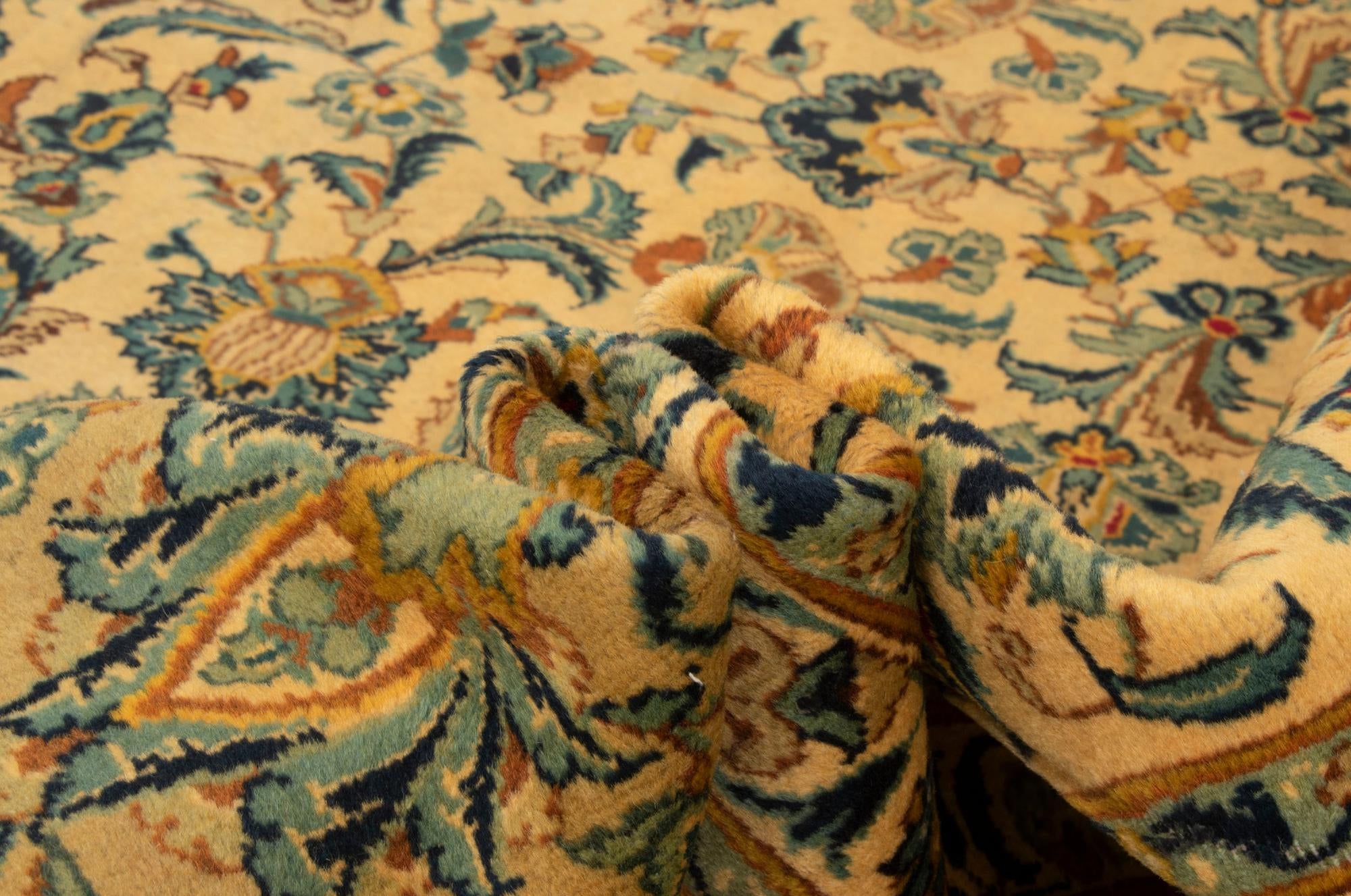 9' 11 x 13' 1 Hand Knotted Tabriz Persian Wool Rug