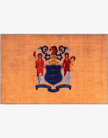 3' 3 x 5' 3 New Jersey The Flag Collection Rug