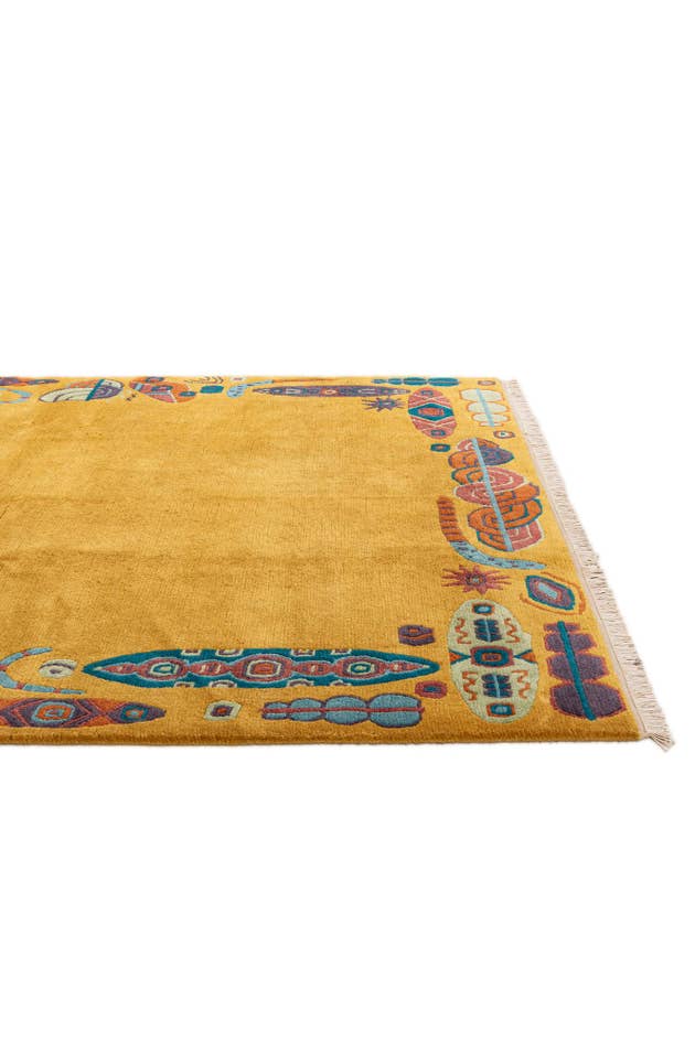 Detail image of 5' 7 x 7' 10 Hand Knotted Tibet Wool Rug