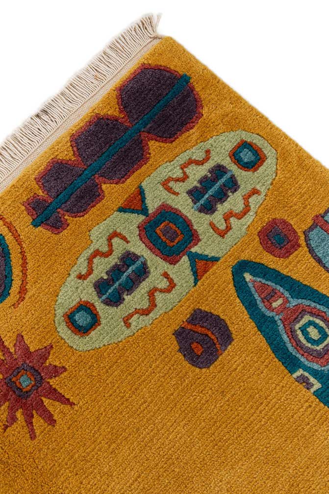 5' 7 x 7' 10 Hand Knotted Tibet Wool Rug