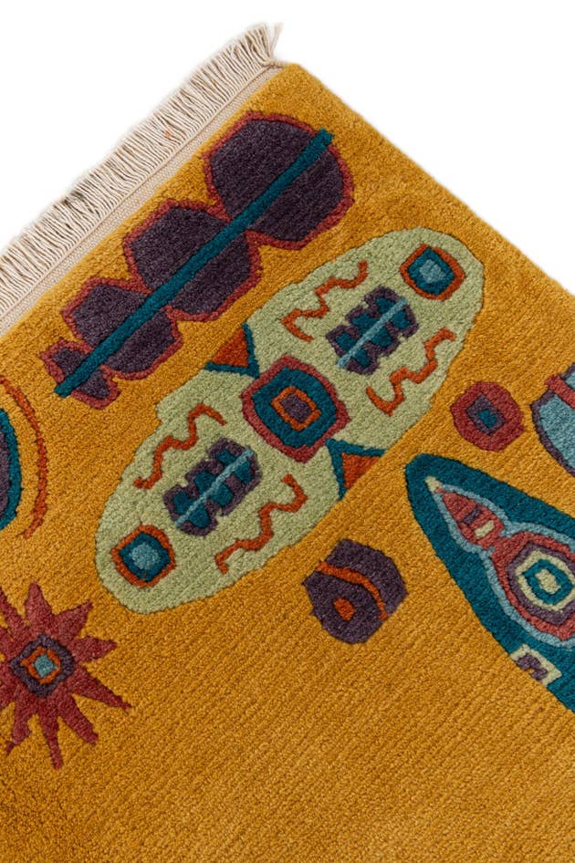 Detail image of 5' 7 x 7' 10 Hand Knotted Tibet Wool Rug