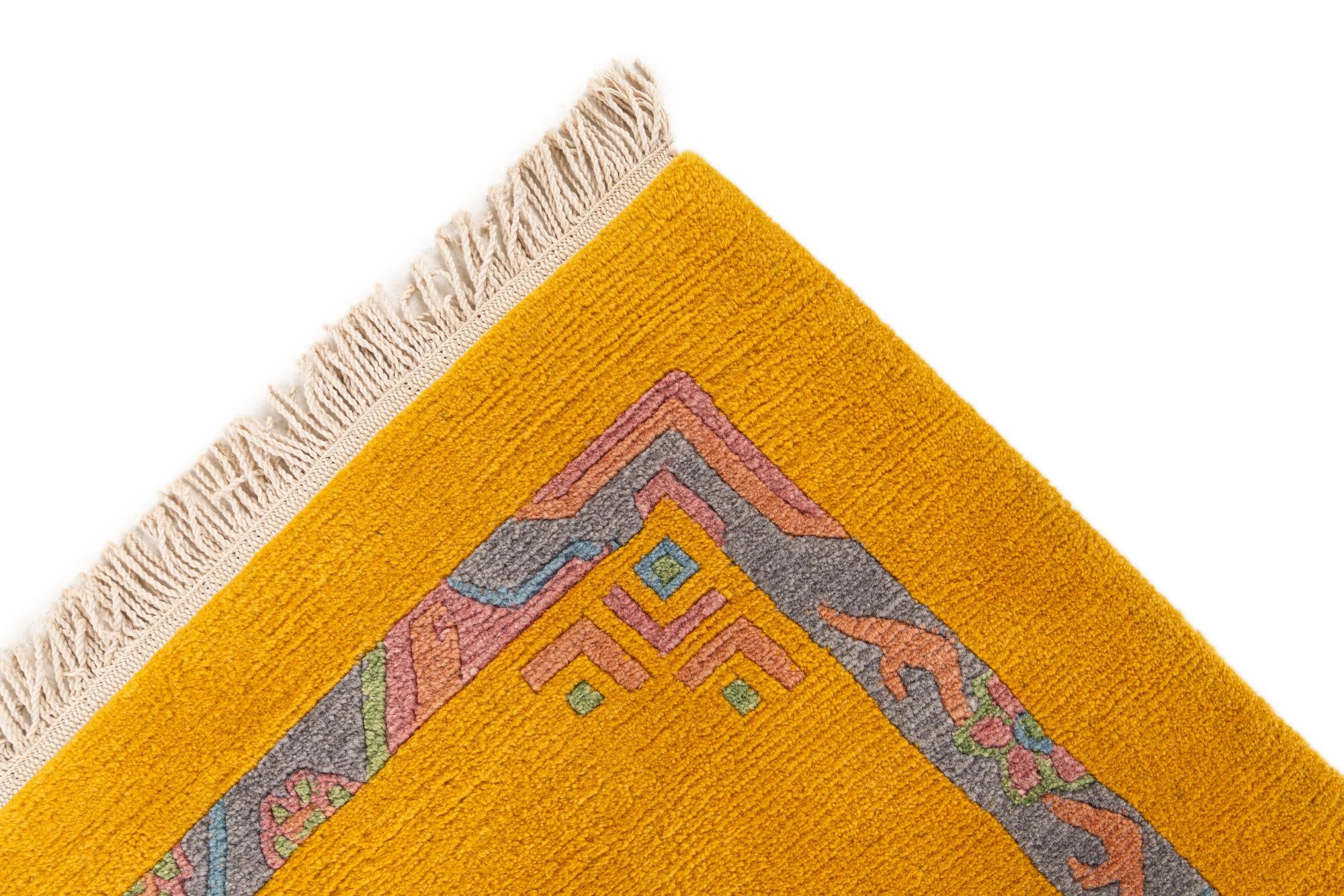 5' 8 x 7' 10 Hand Knotted Tibet Wool Rug