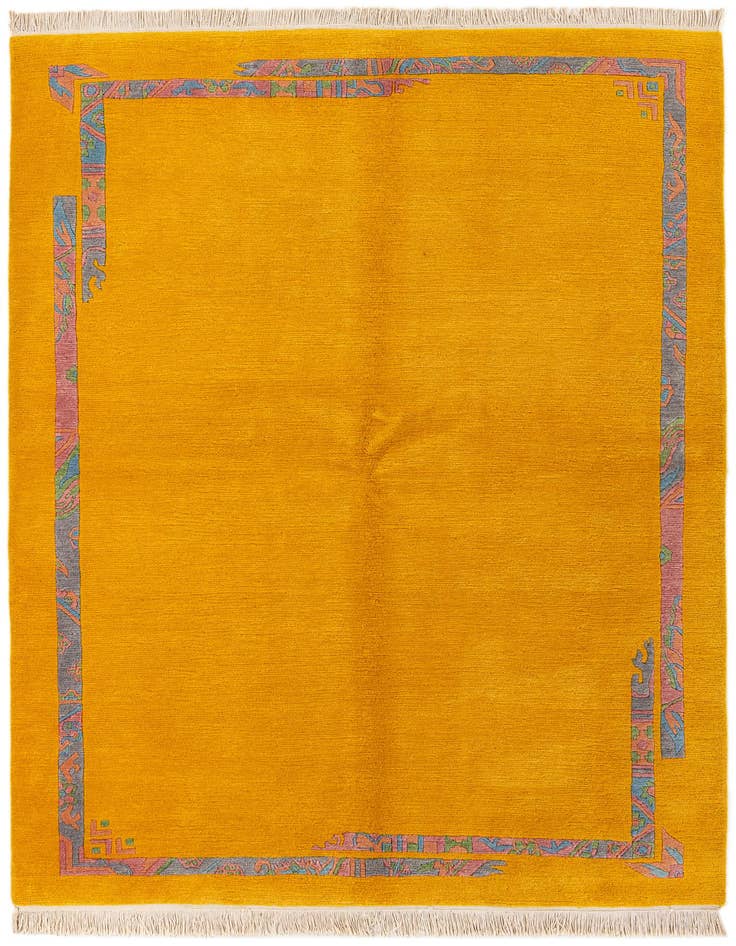 Detail image of 5' 8 x 7' 10 Hand Knotted Tibet Wool Rug