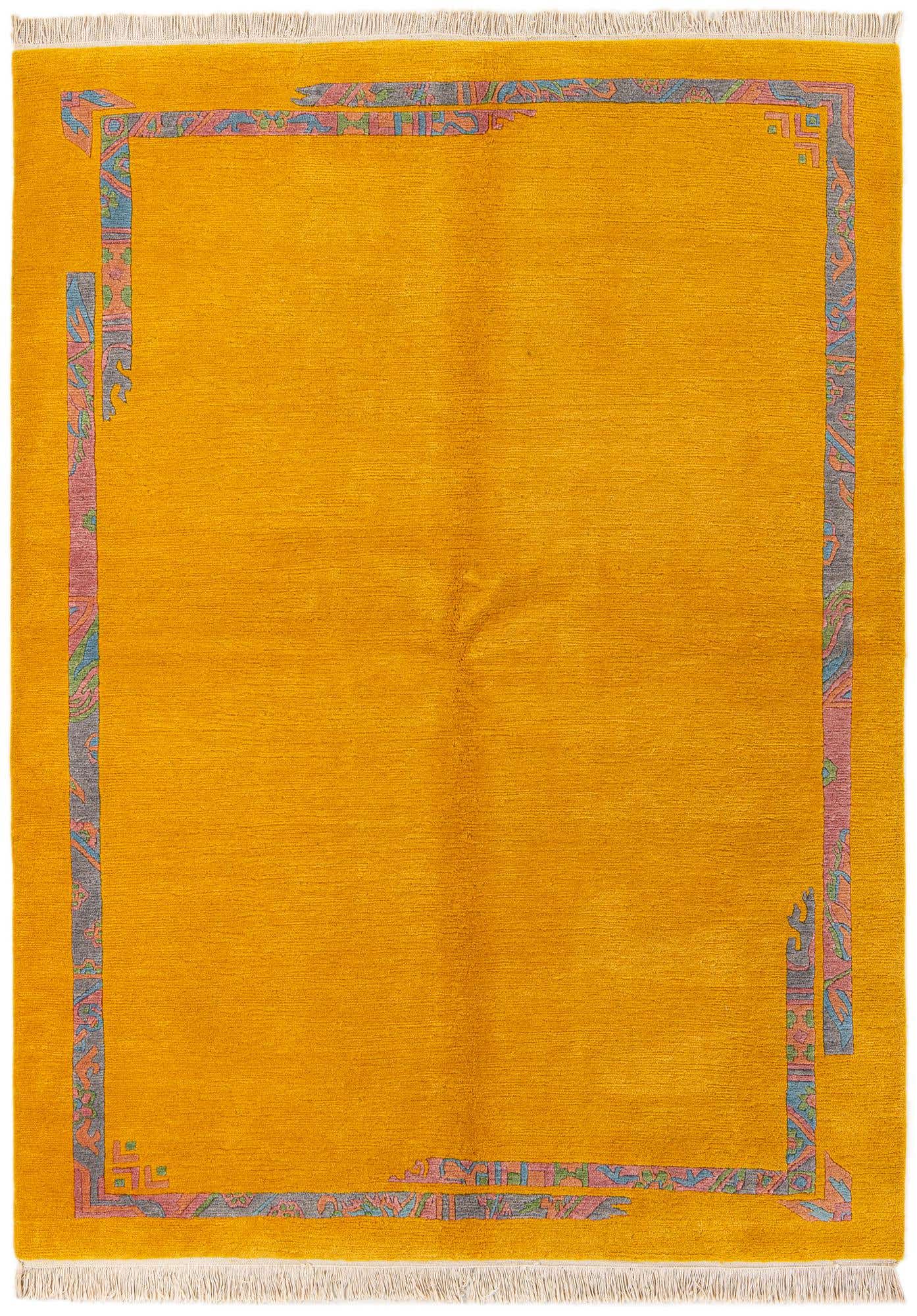 5' 8 x 7' 10 Hand Knotted Tibet Wool Rug