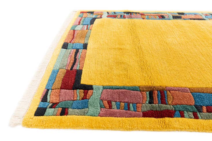 Detail image of 3' 1 x 4' 8 Hand Knotted Tibet Wool Rug