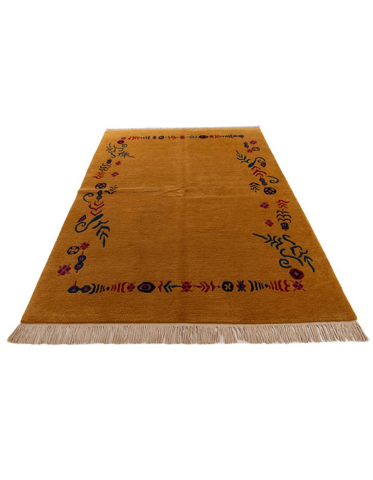 Detail image of 5' 8 x 8' 4  Hand Knotted Tibet Wool Rug