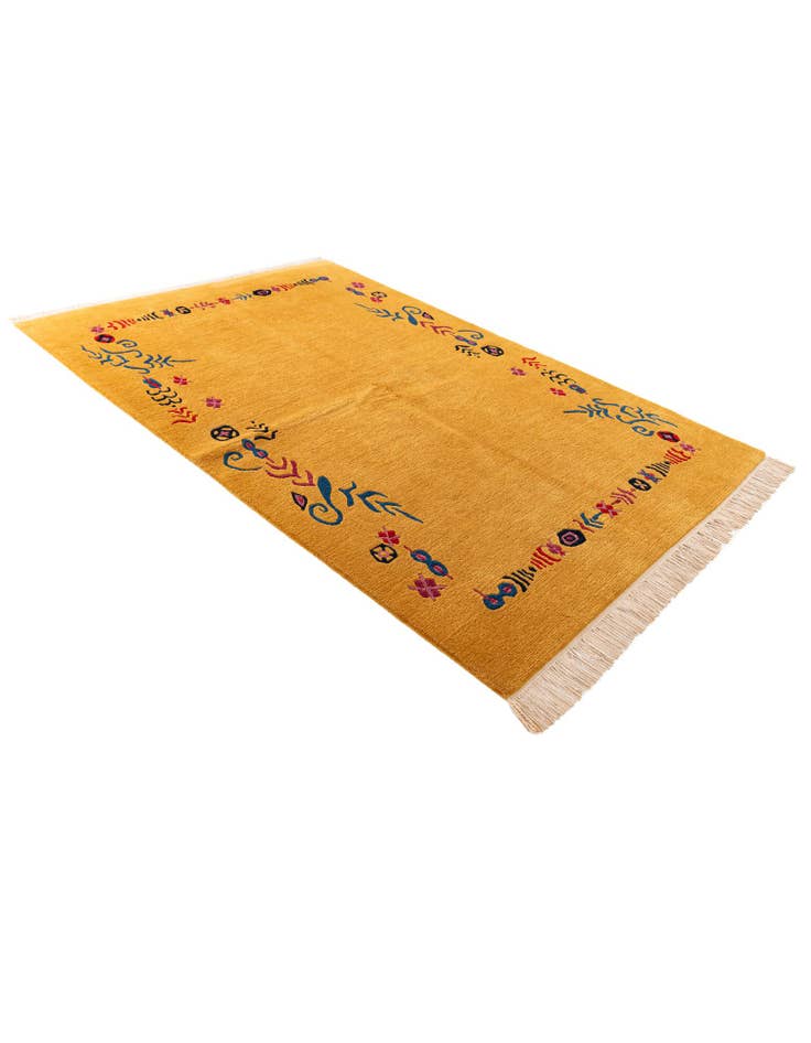 Detail image of 5' 8 x 8' 4  Hand Knotted Tibet Wool Rug