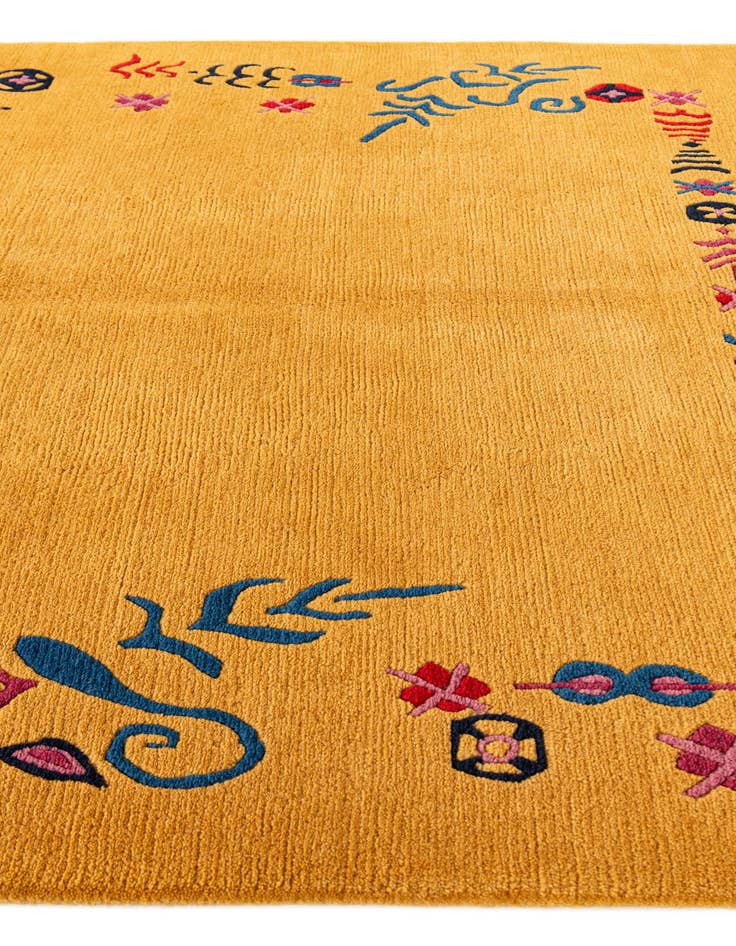 Detail image of 5' 8 x 8' 4  Hand Knotted Tibet Wool Rug