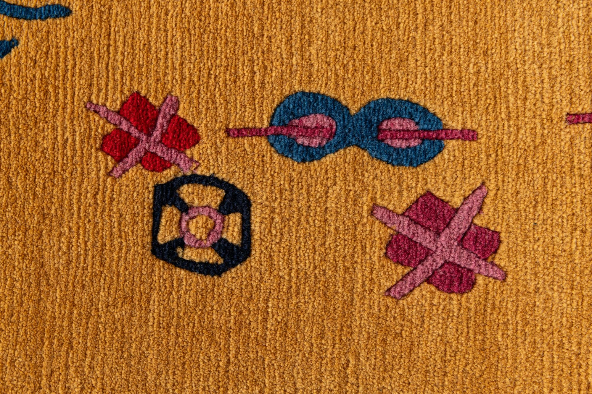 5' 8 x 8' 4 Hand Knotted Tibet Wool Rug