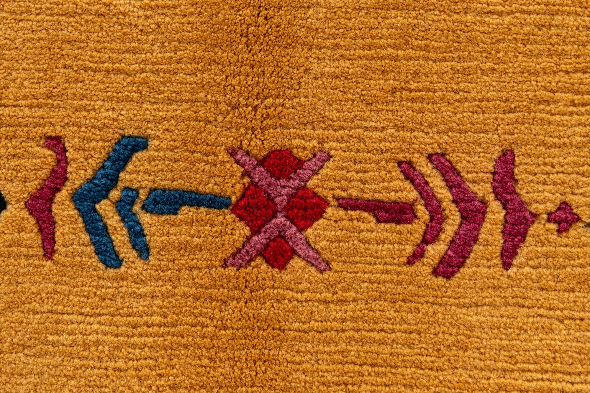 5' 8 x 8' 4 Hand Knotted Tibet Wool Rug