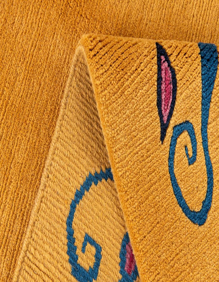 Detail image of 5' 8 x 8' 4  Hand Knotted Tibet Wool Rug