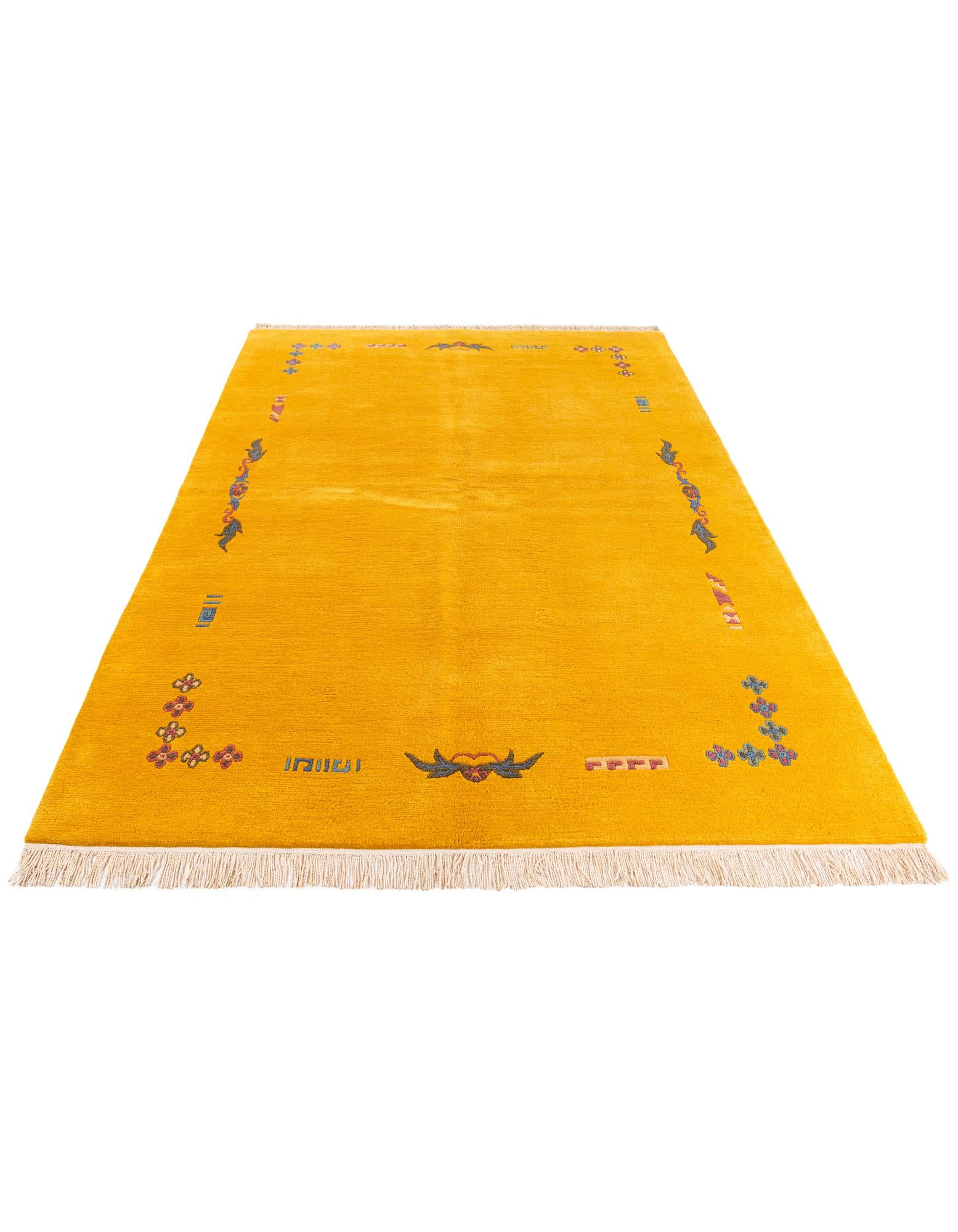 5' 8 x 8' 4 Hand Knotted Tibet Wool Rug