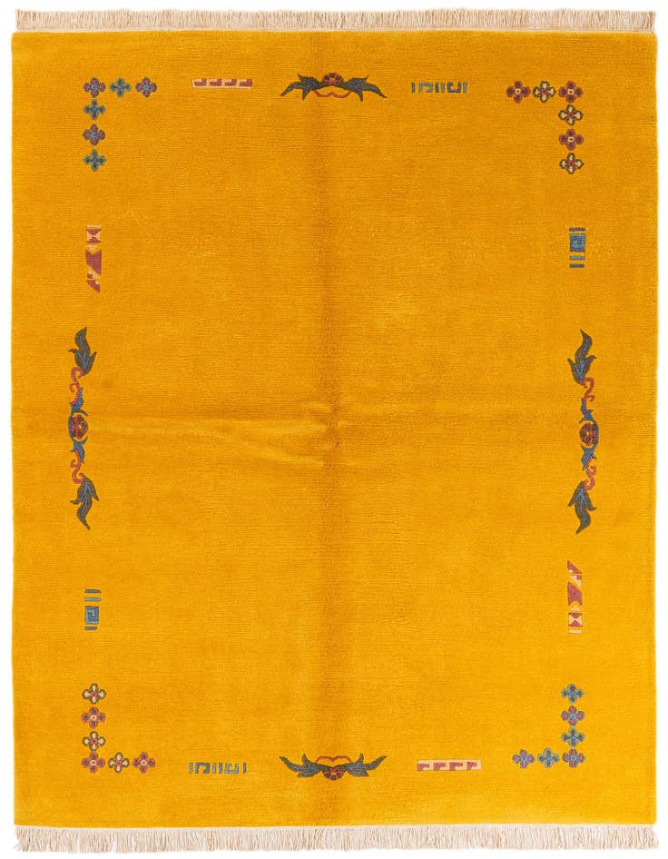 Detail image of 5' 8 x 8' 4 Hand Knotted Tibet Wool Rug