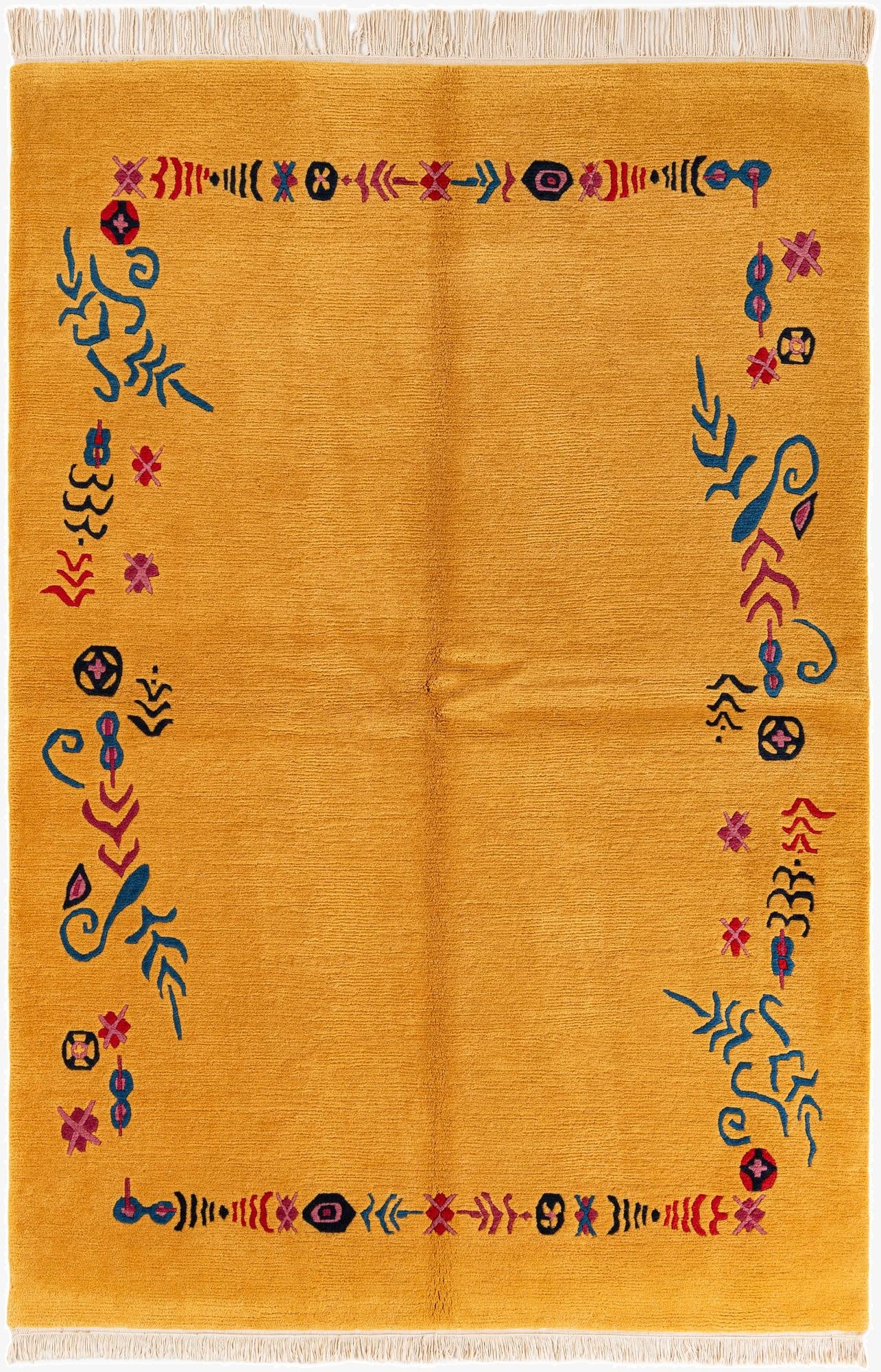 173cm x 255cm  Hand Knotted Tibet Wool Alfombra