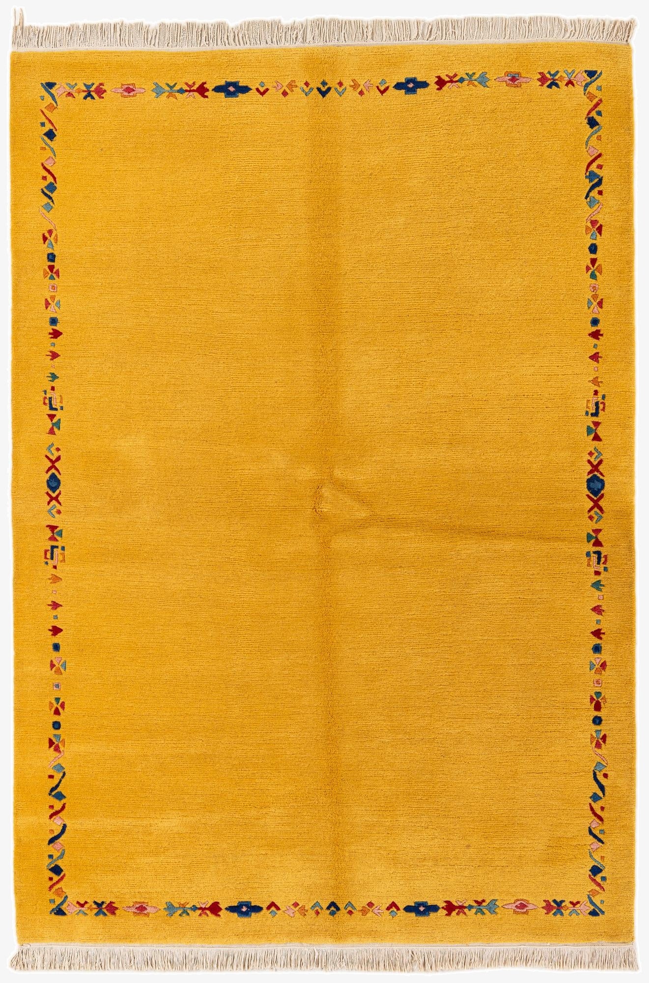 5' 8 x 8' 2  Hand Knotted Tibet Wool Rug