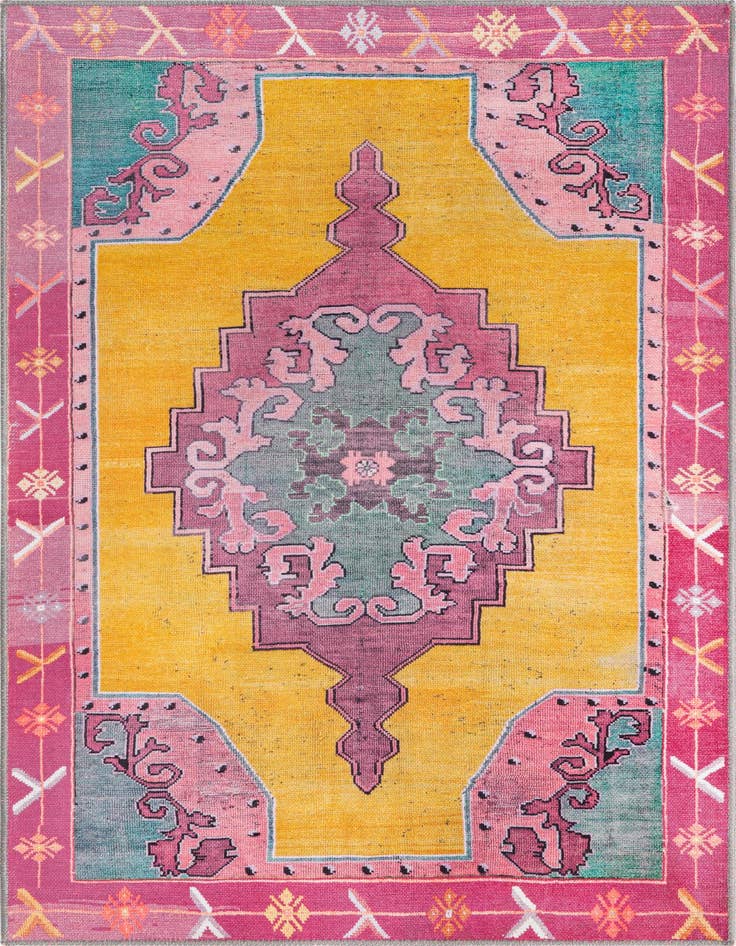 Detail image of 3' 6 x 5' 6 Washable Timeless Rug