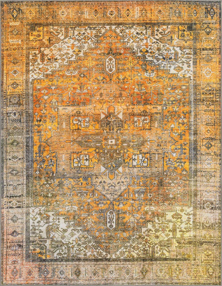 Detail image of 5' x 8' Washable Timeless Rug