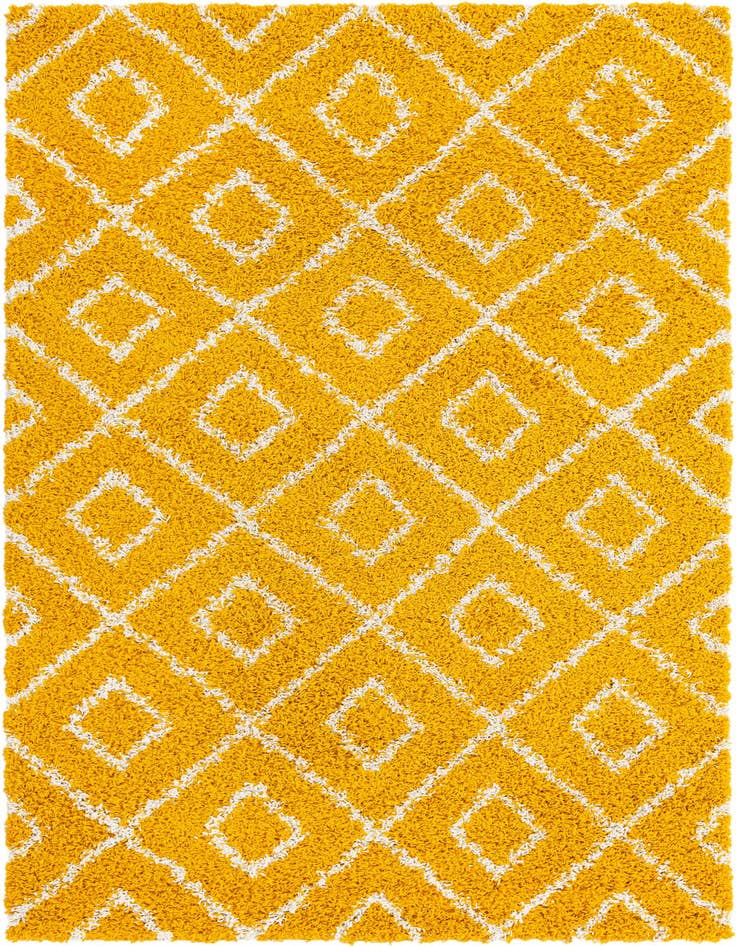 Detail image of 5' 3 x 8' Trellis Shag Rug