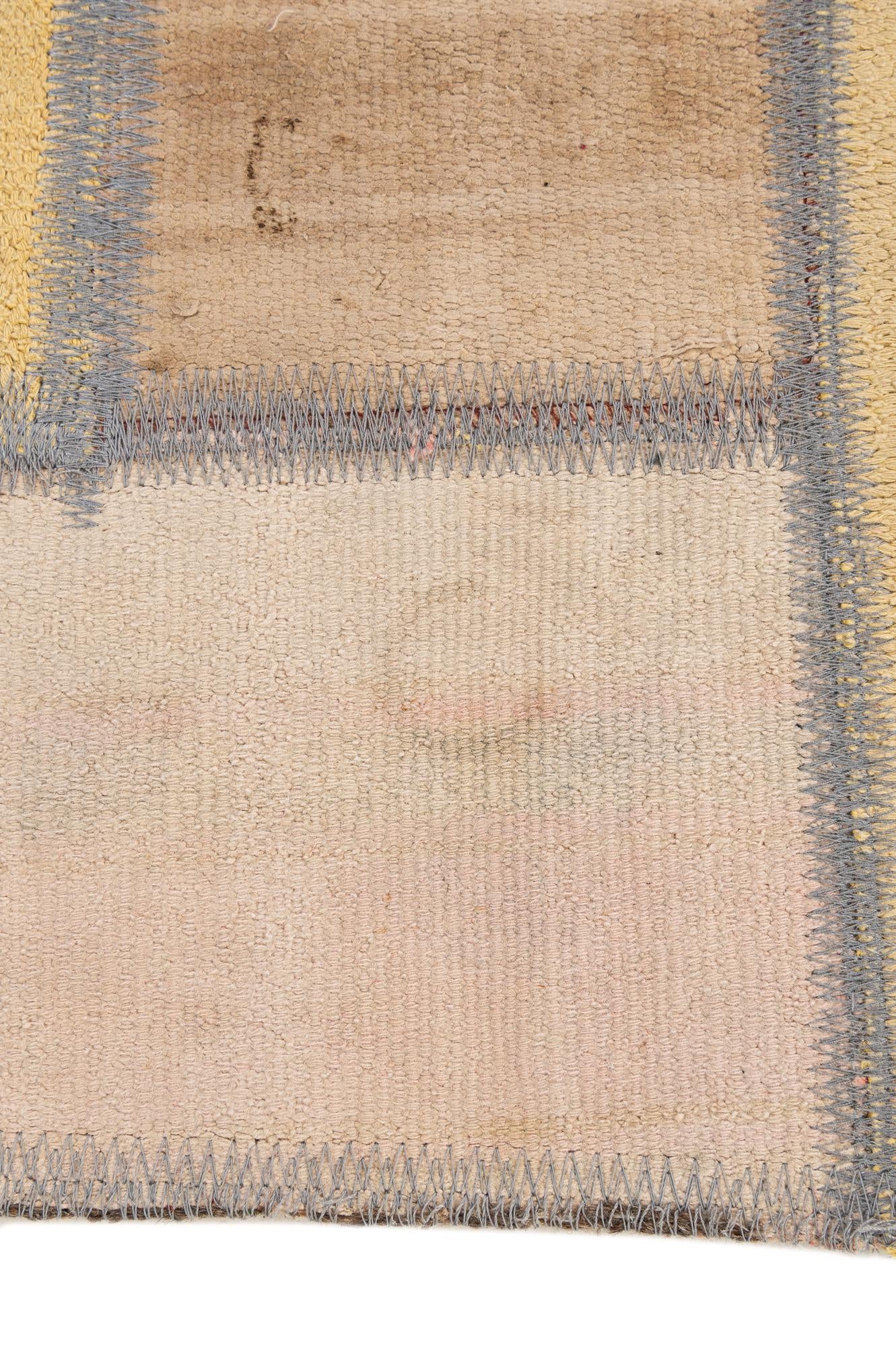 6' 8 x 8' 5 Hand Knotted Ultra Vintage Persian Wool Rug