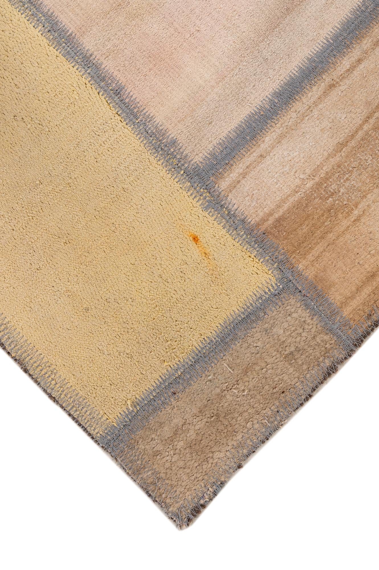 6' 8 x 8' 5 Hand Knotted Ultra Vintage Persian Wool Rug
