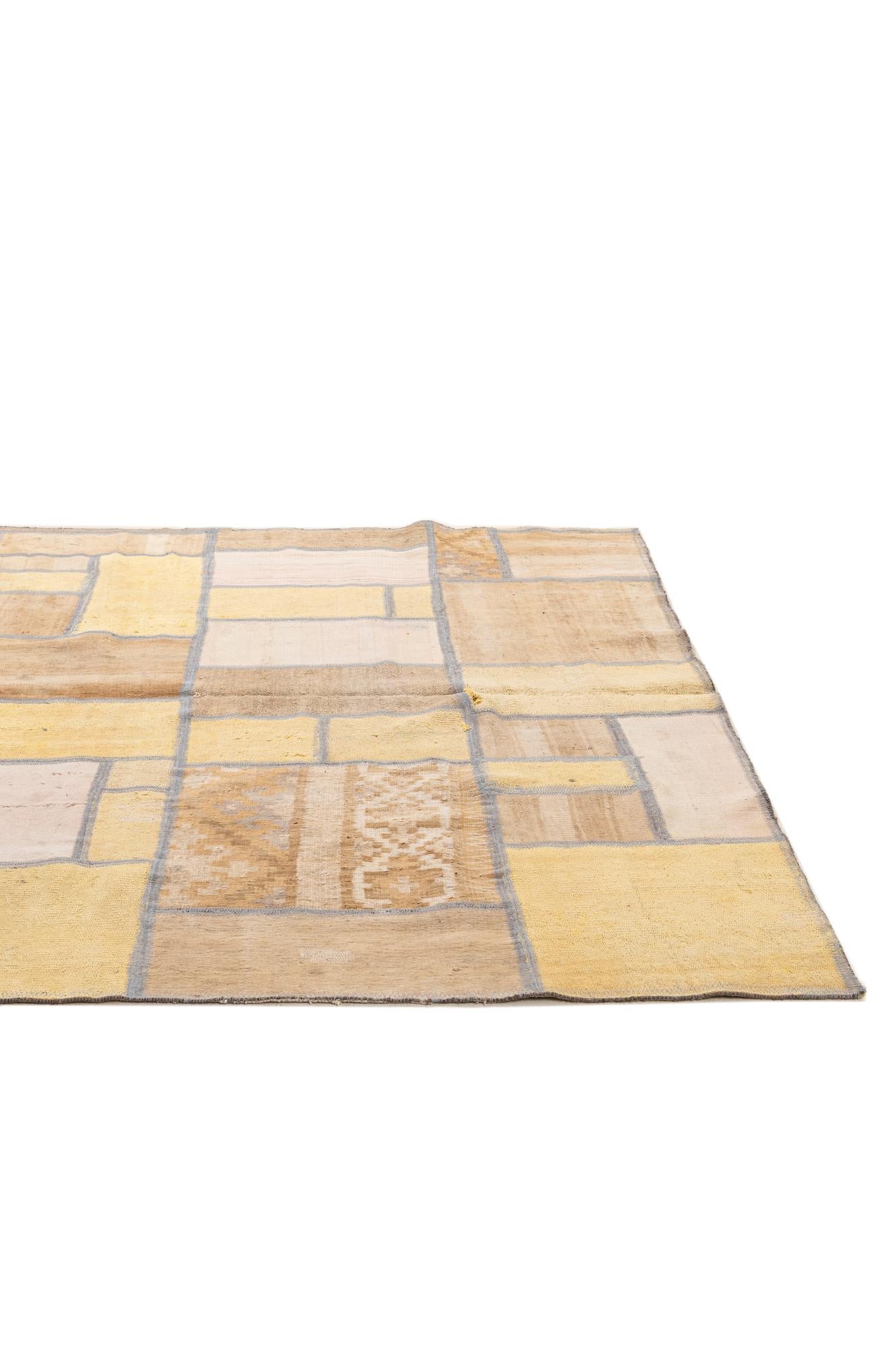 6' 8 x 8' 5 Hand Knotted Ultra Vintage Persian Wool Rug