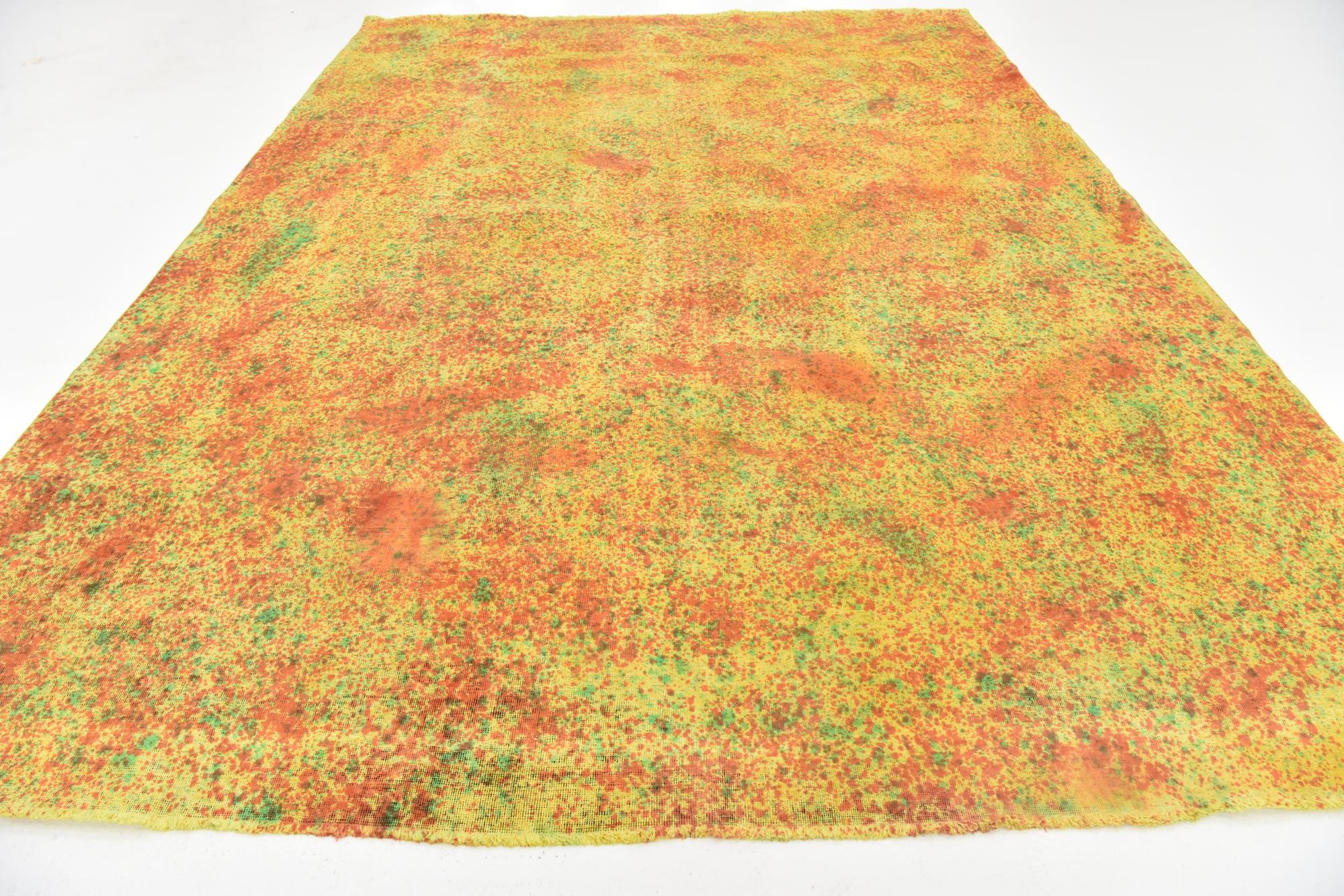 9' x 12' 2 Hand Knotted Ultra Vintage Persian Wool Rug