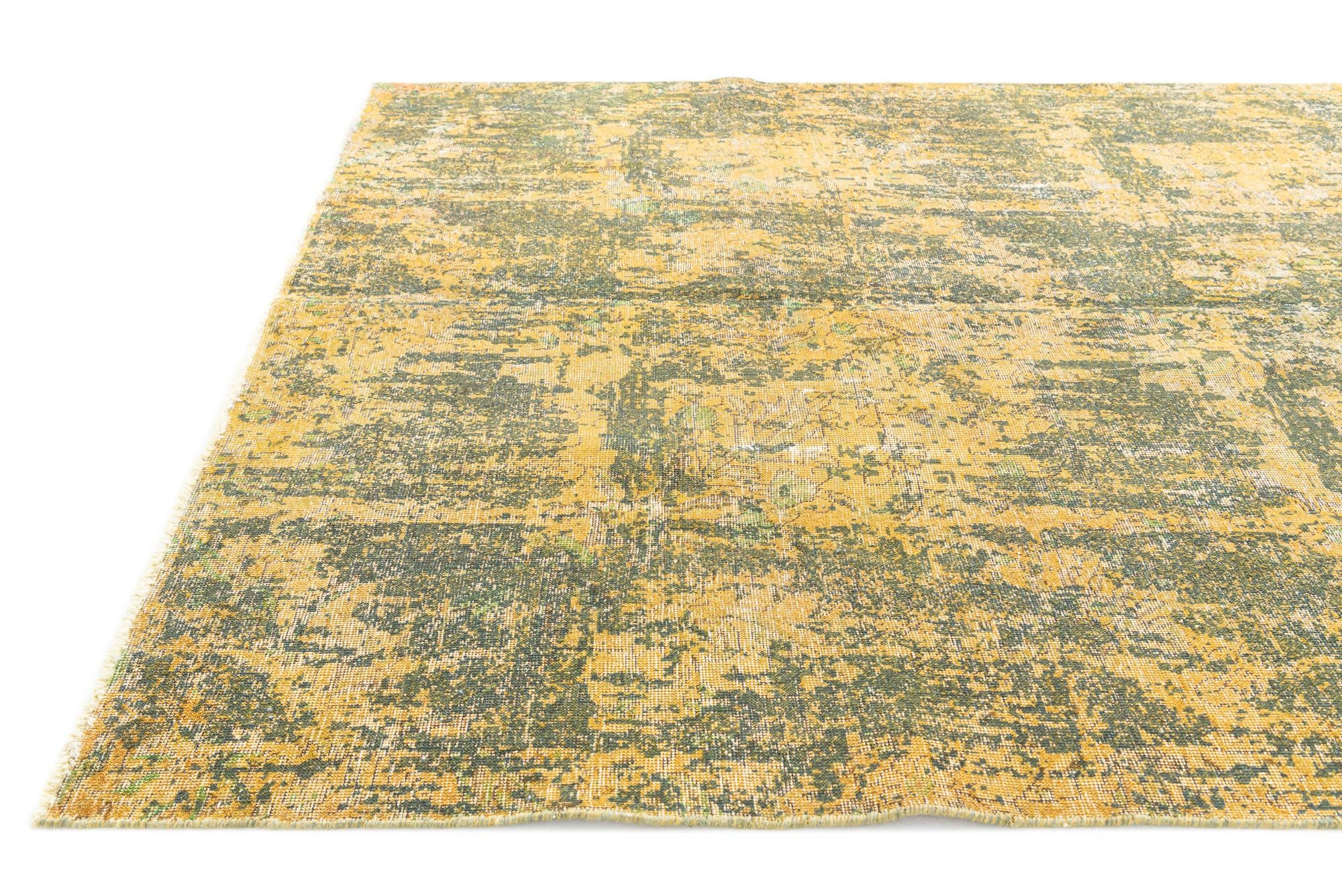 6' 6 x 10' Hand Knotted Ultra Vintage Persian Wool Rug
