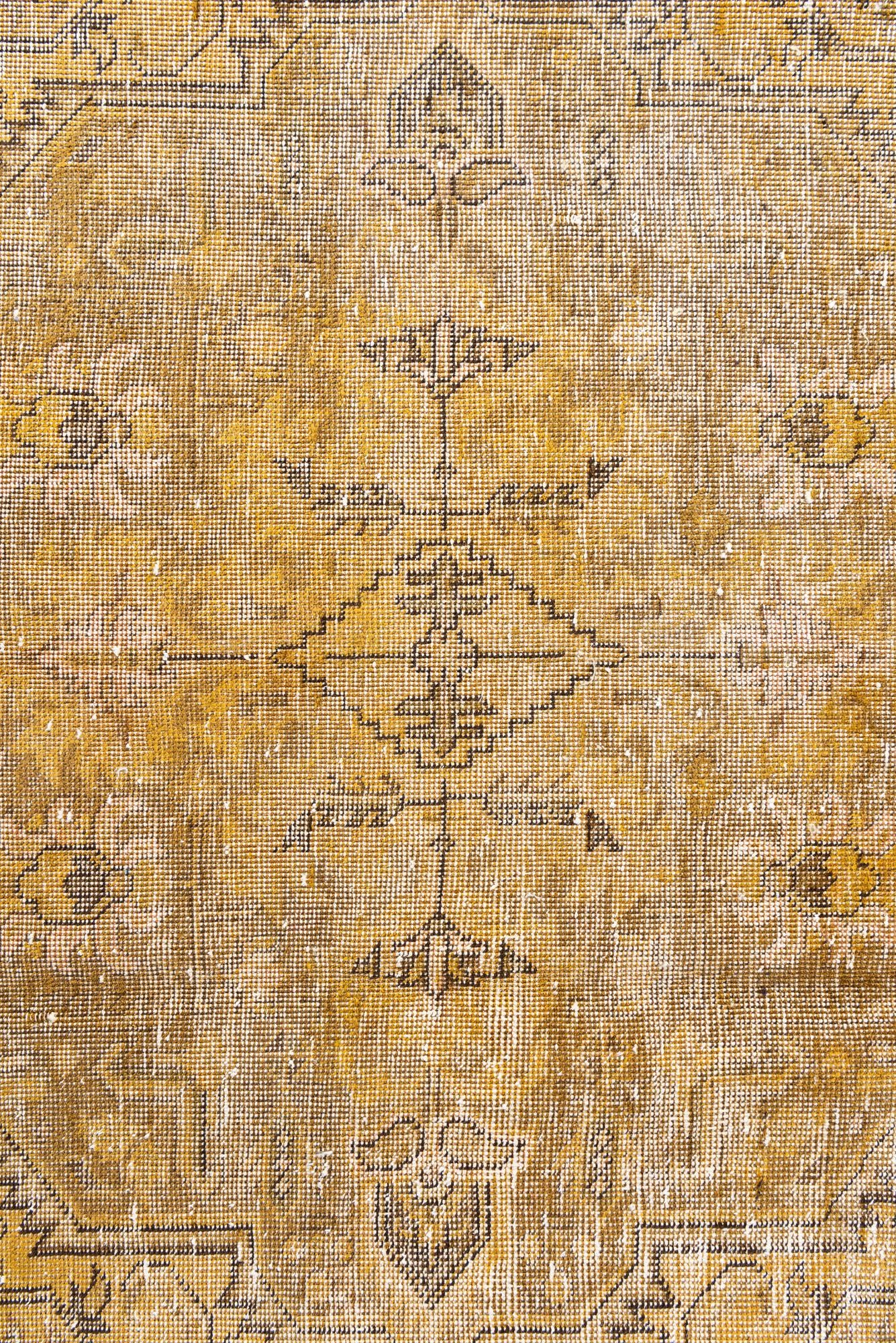 9' 3 x 12' 8 Hand Knotted Ultra Vintage Persian Wool Rug