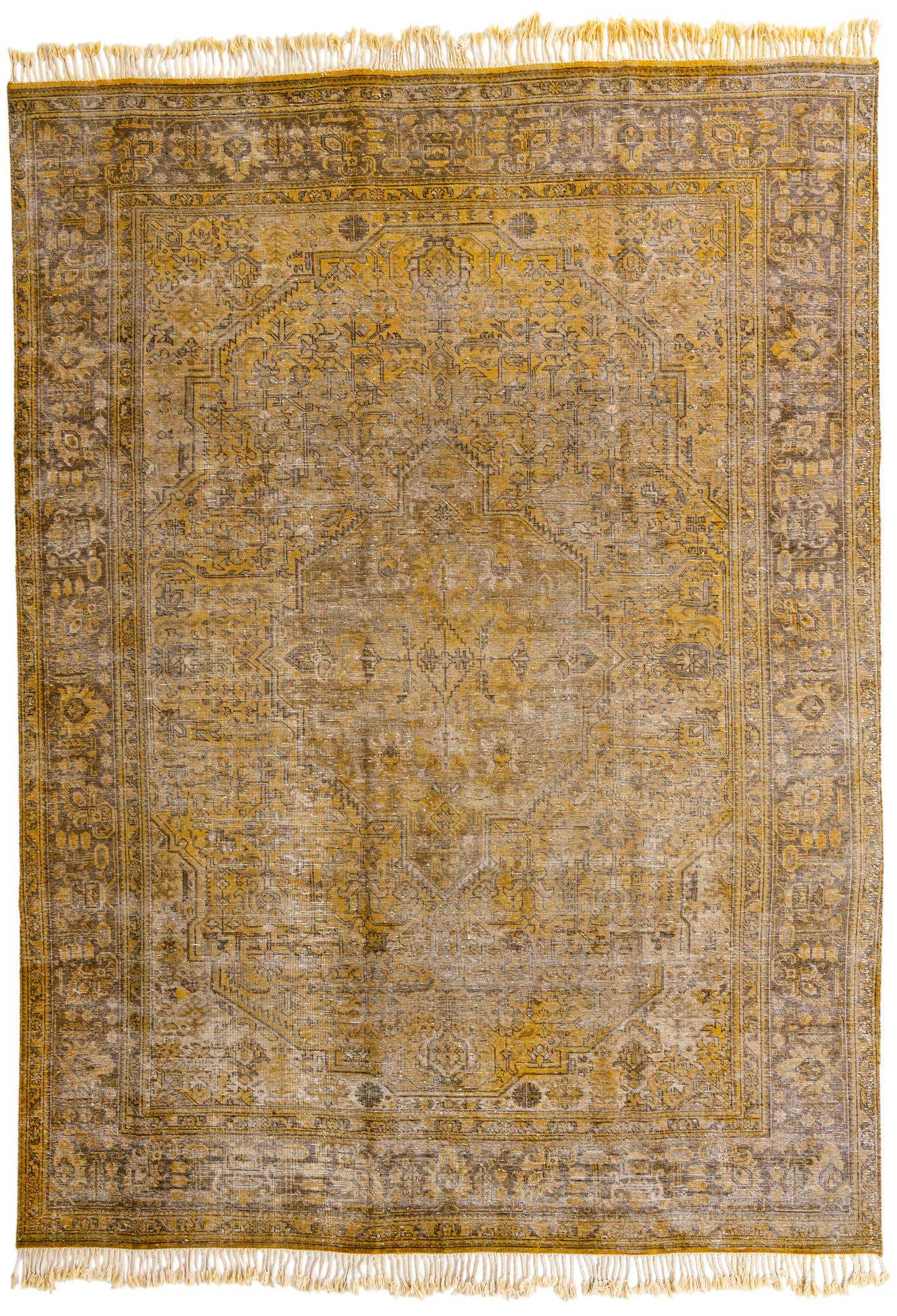 9' 3 x 12' 8 Hand Knotted Ultra Vintage Persian Wool Rug