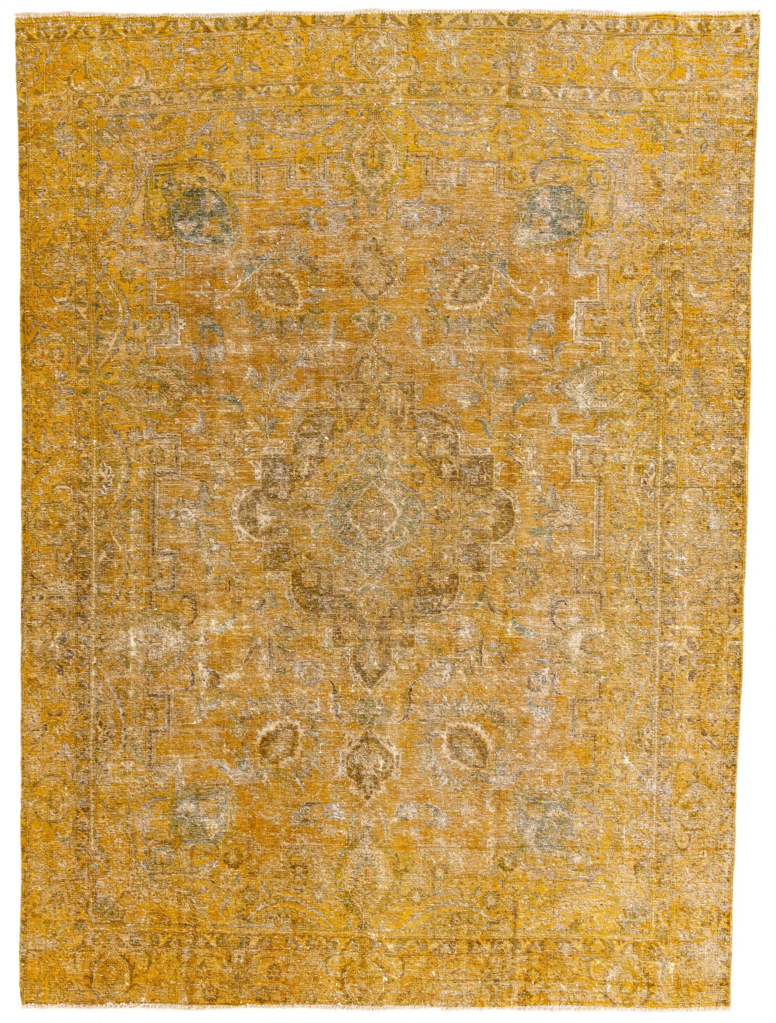 9' x 12' 4 Hand Knotted Ultra Vintage Persian Wool Rug