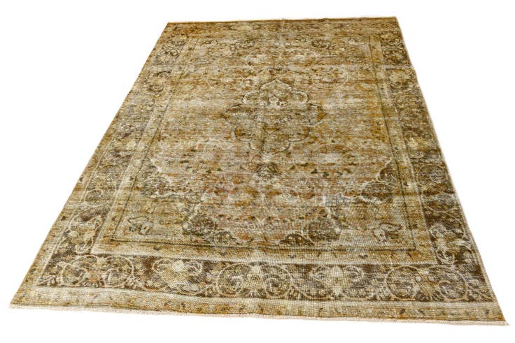 Detail image of 7' 8 x 11' 4 Hand Knotted Ultra Vintage Persian Wool Rug