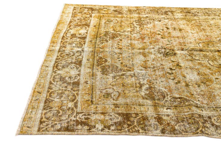 Detail image of 7' 8 x 11' 4 Hand Knotted Ultra Vintage Persian Wool Rug