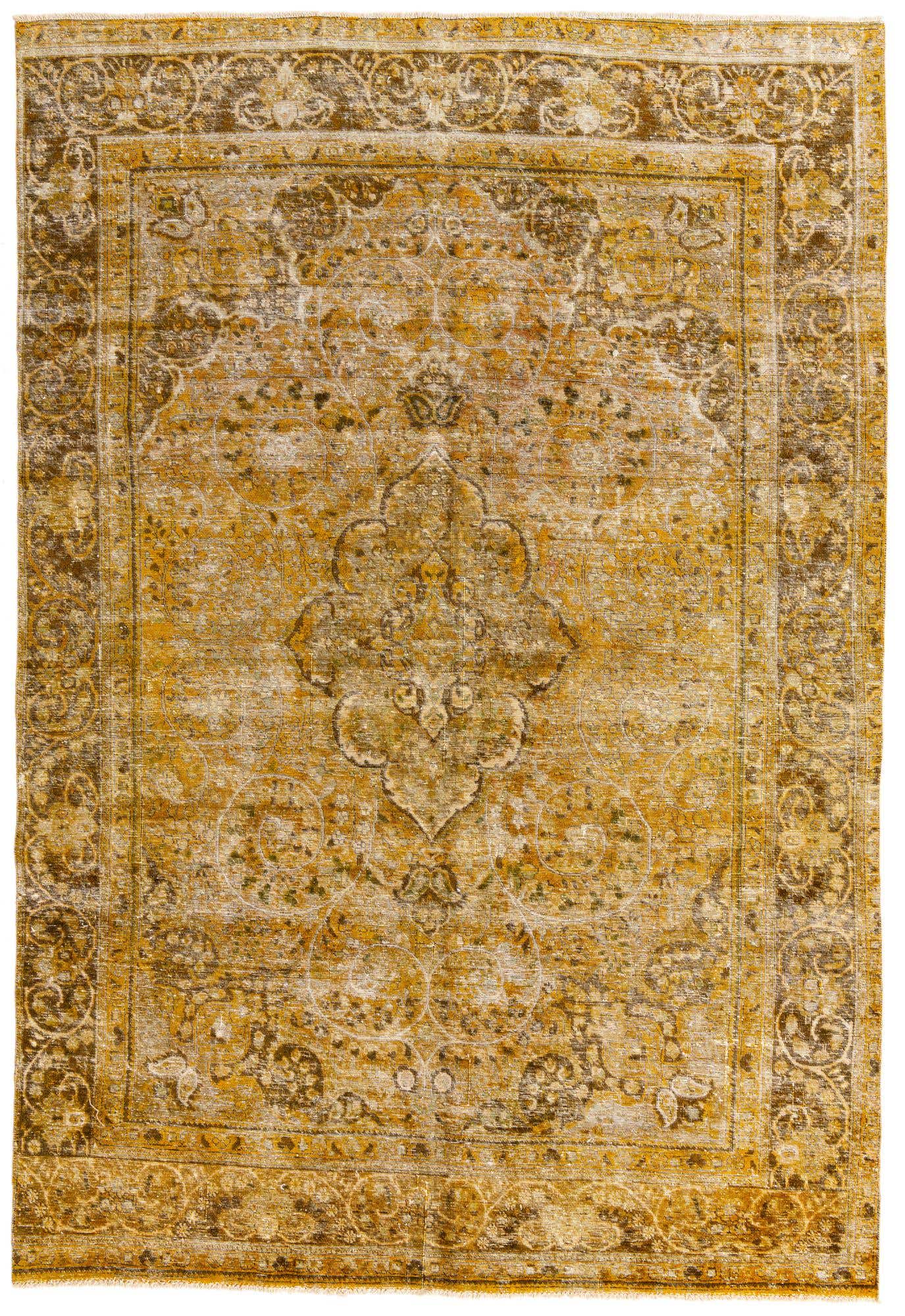 7' 8 x 11' 4 Hand Knotted Ultra Vintage Persian Wool Rug