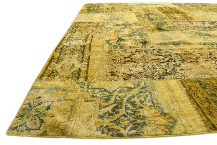 Detail image of 9' 2 x 10' 8 Hand Knotted Ultra Vintage Persian Wool Rug