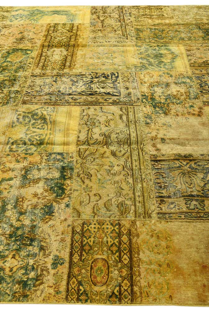 9' 2 x 10' 8 Hand Knotted Ultra Vintage Persian Wool Rug
