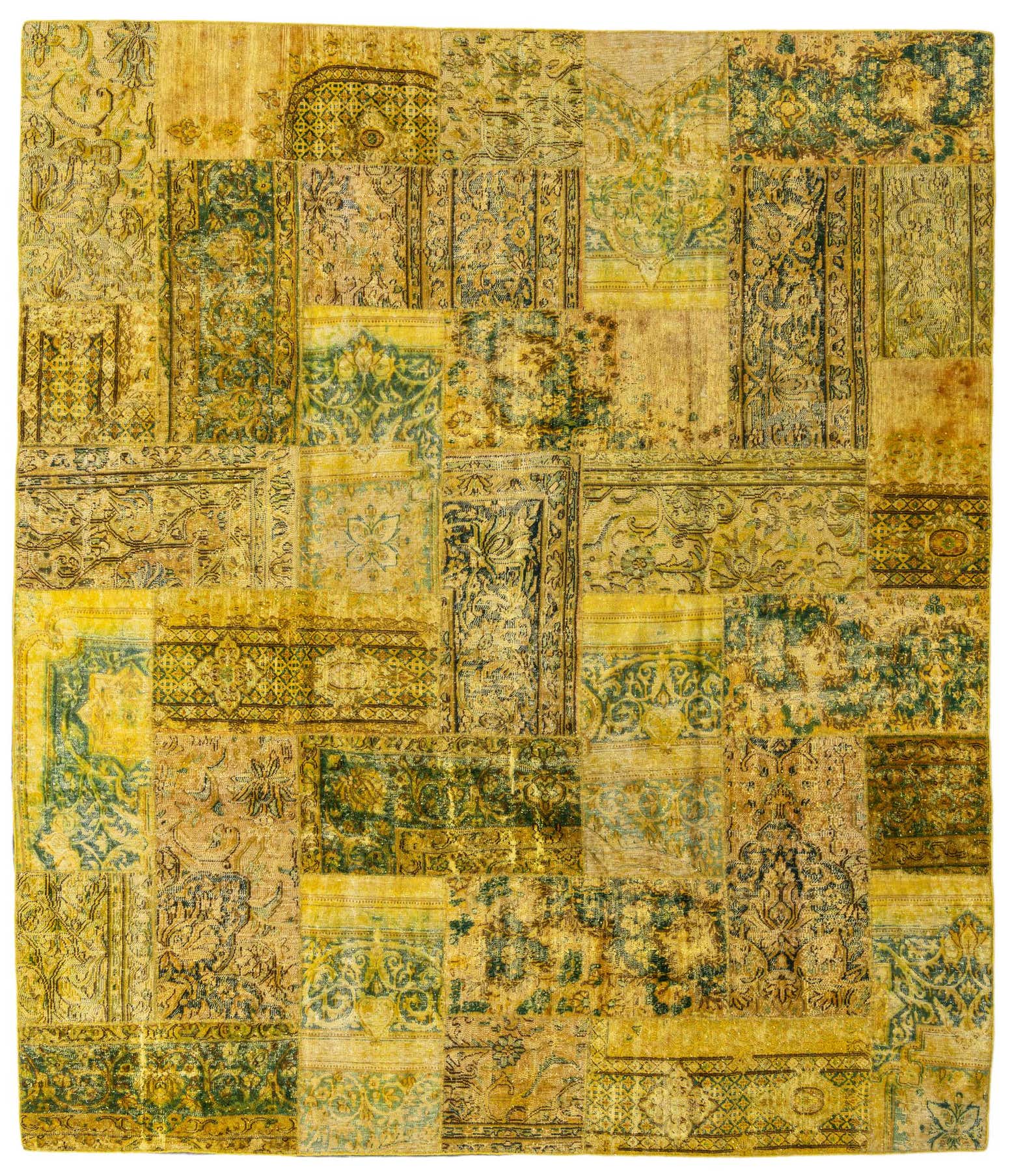 9' 2 x 10' 8 Hand Knotted Ultra Vintage Persian Wool Rug