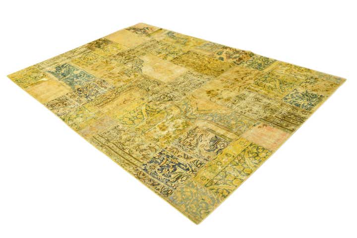6' 8 x 10' 1 Hand Knotted Ultra Vintage Persian Wool Rug