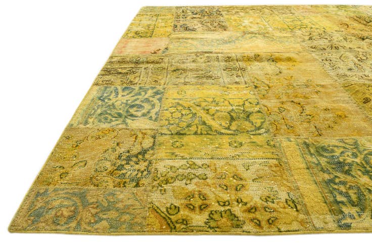 Detail image of 6' 8 x 10' 1 Hand Knotted Ultra Vintage Persian Wool Rug