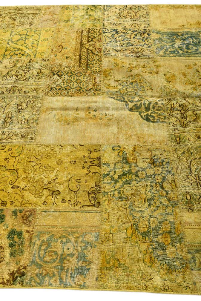 6' 8 x 10' 1 Hand Knotted Ultra Vintage Persian Wool Rug