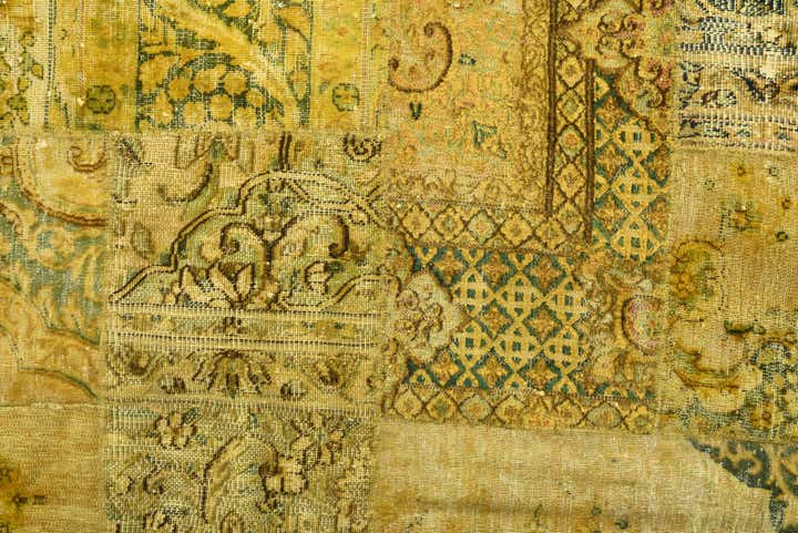 6' 8 x 10' 1 Hand Knotted Ultra Vintage Persian Wool Rug