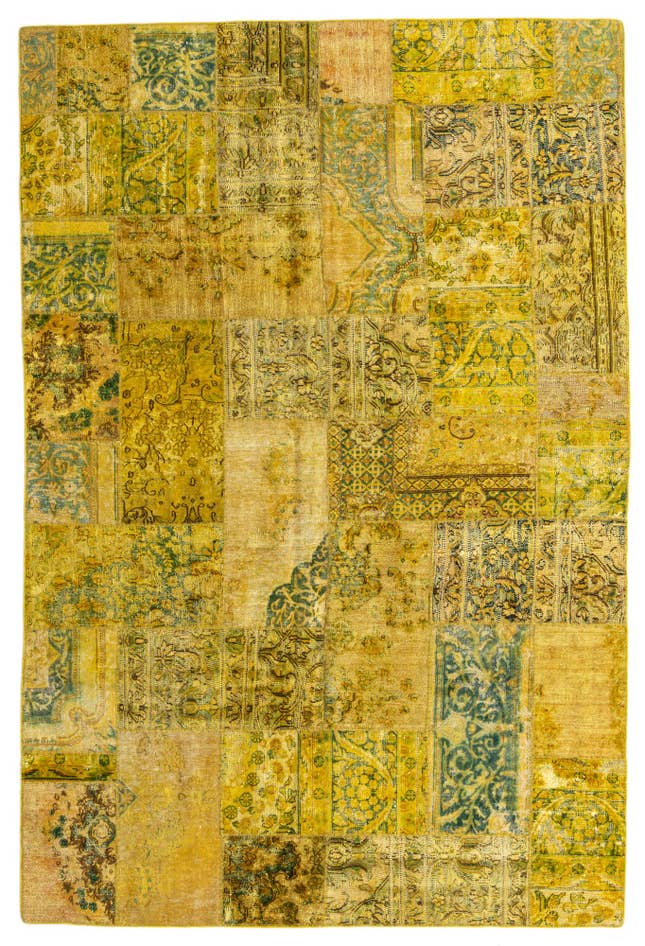 Detail image of 6' 8 x 10' 1 Hand Knotted Ultra Vintage Persian Wool Rug