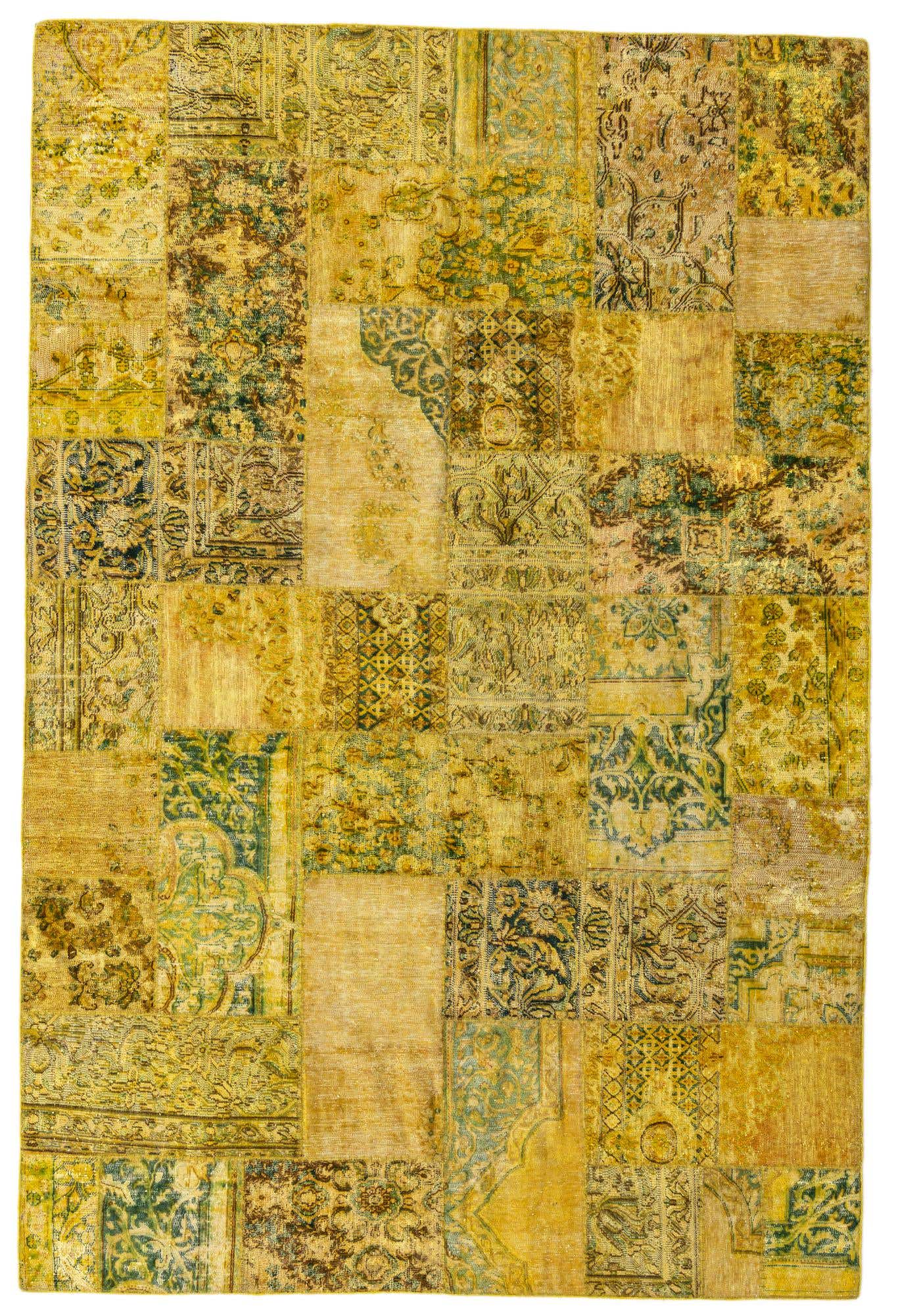 6' 10 x 10' 1 Hand Knotted Ultra Vintage Persian Wool Rug