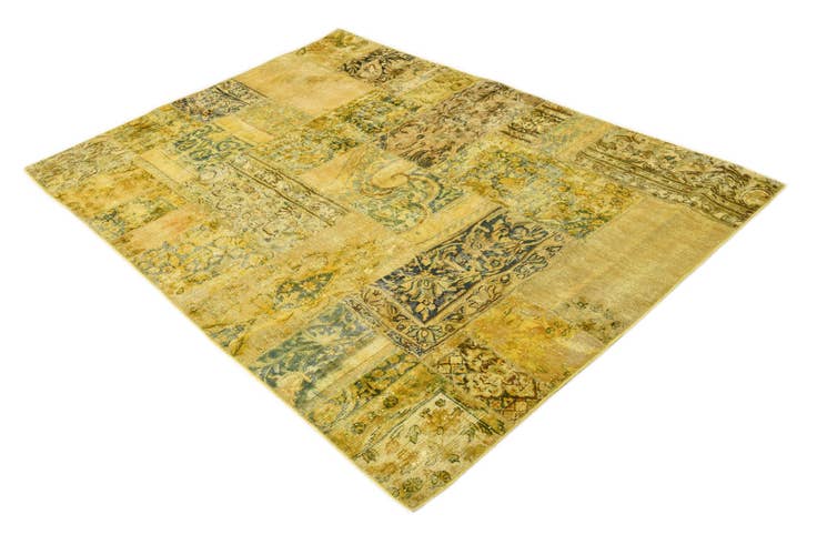 Detail image of 5' 8 x 8' Hand Knotted Ultra Vintage Persian Wool Rug