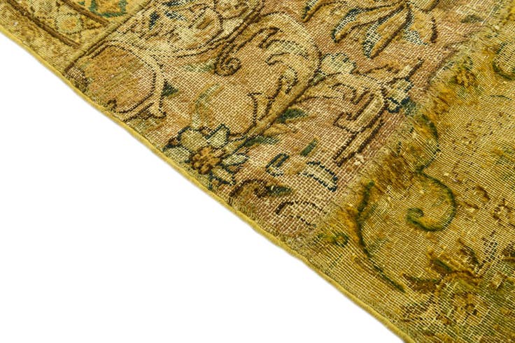 Detail image of 5' 8 x 8' Hand Knotted Ultra Vintage Persian Wool Rug