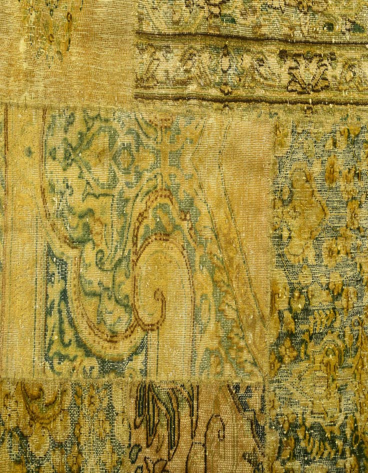 Detail image of 5' 8 x 8'  Hand Knotted Ultra Vintage Persian Wool Rug