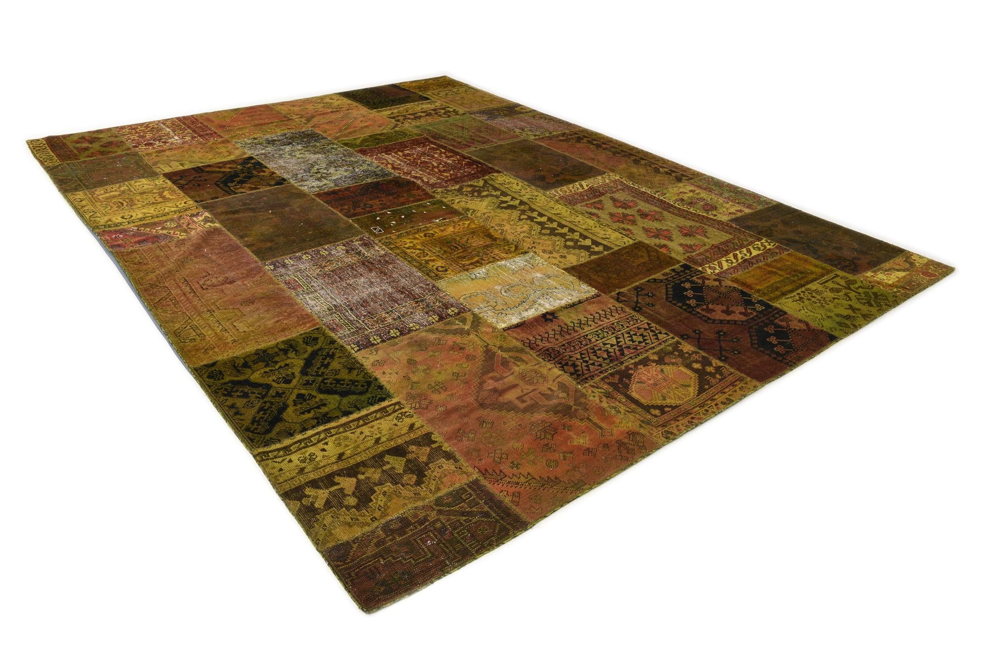 9' 11 x 13' 2 Hand Knotted Ultra Vintage Persian Wool Rug