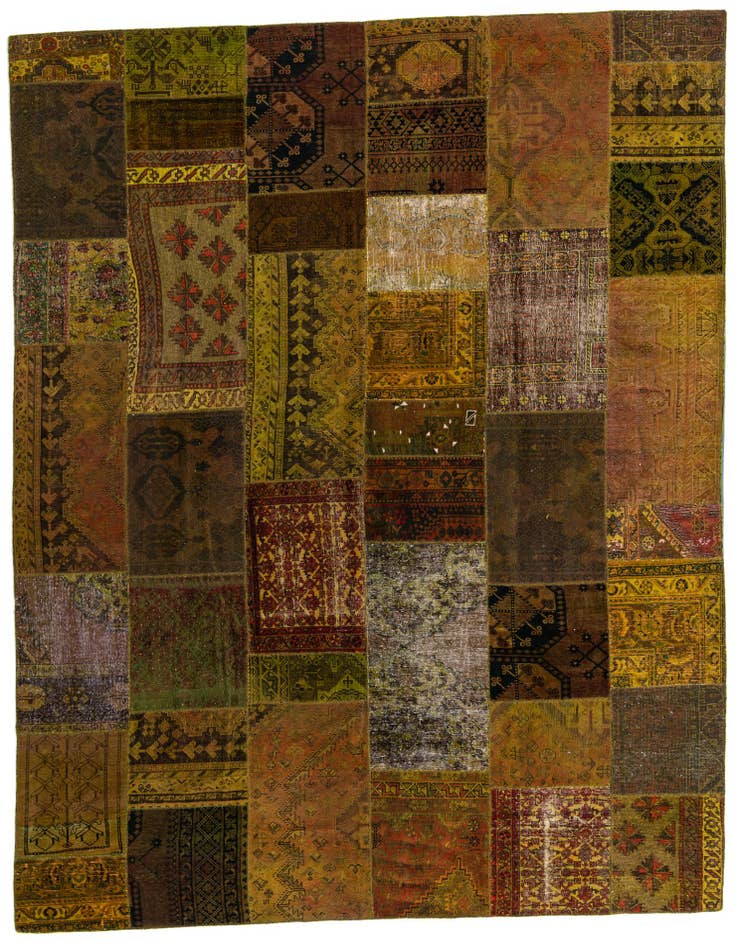 Detail image of 9' 11 x 13' 2 Hand Knotted Ultra Vintage Persian Wool Rug
