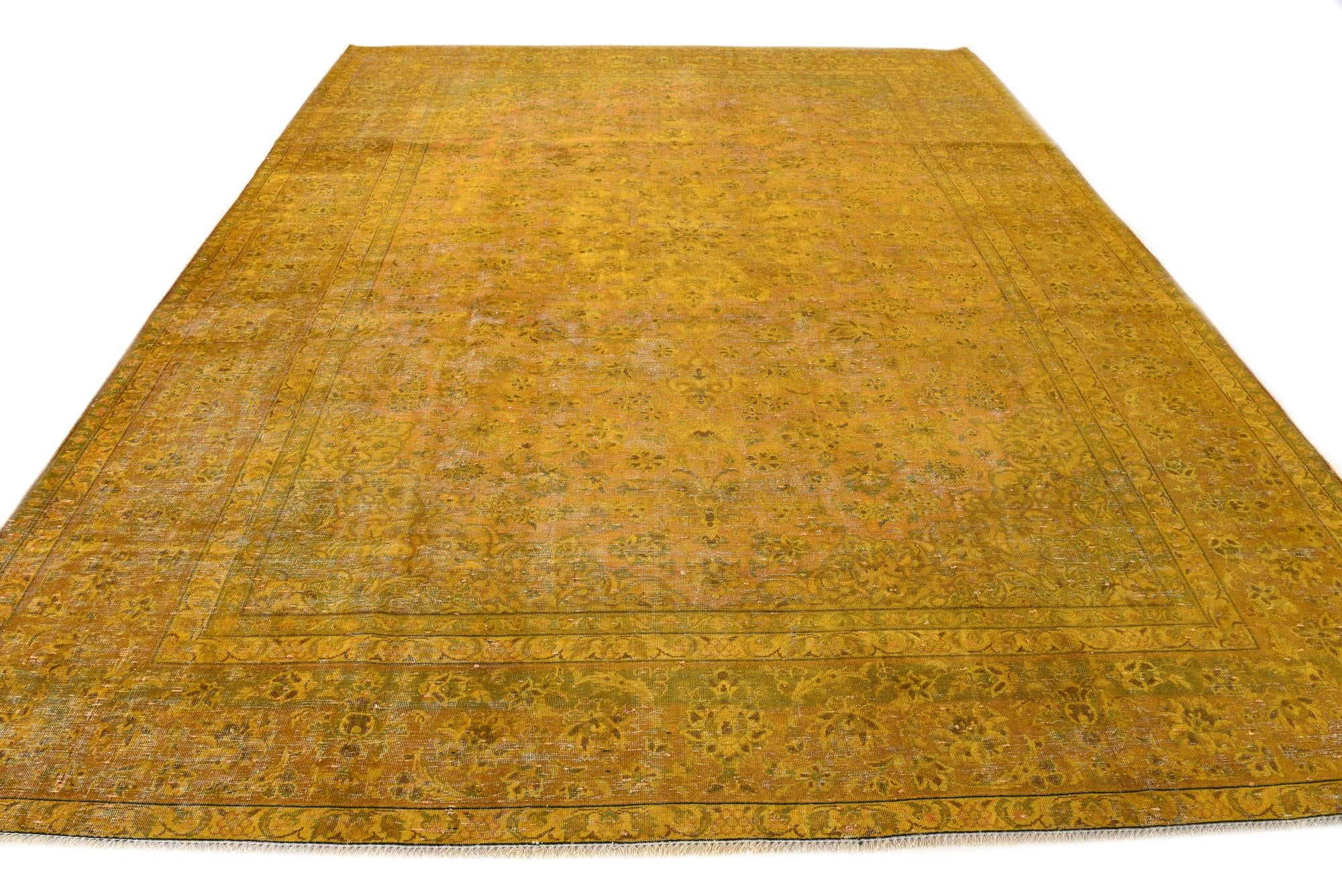 9' 9 x 12' 5 Hand Knotted Ultra Vintage Persian Wool Rug